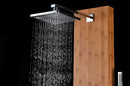 Anzzi Mansion 60 in. Full Body Shower Panel with Heavy Rain Shower and Spray Wand in Natural Bamboo