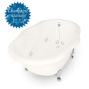 American Bath Factory Whirlpool Caspian 72" Bisque AcraStone Tub & Drain , No Faucet Holes