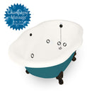 American Bath Factory Whirlpool Caspian 72" Bisque AcraStone Tub & Drain , No Faucet Holes