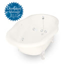 American Bath Factory Whirlpool Caspian 72" White AcraStone Tub & Drain , 7" Faucet Holes