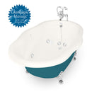American Bath Factory Whirlpool Caspian 72" Bisque AcraStone Package