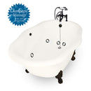 American Bath Factory Whirlpool Caspian 72" Bisque AcraStone Package
