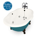 American Bath Factory Whirlpool Caspian 72" Bisque AcraStone Package