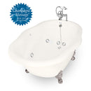 American Bath Factory Whirlpool Caspian 72" Bisque AcraStone Package