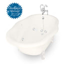 American Bath Factory Whirlpool Caspian 72" Bisque AcraStone Package