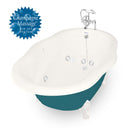 American Bath Factory Whirlpool Caspian 72" Bisque AcraStone Package