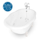 American Bath Factory Whirlpool Caspian 72" White AcraStone Package