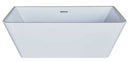 Anzzi Majanel 5.6 ft. Acrylic Freestanding Non-Whirlpool Bathtub in White and Kros Series Faucet in Chrome 4