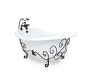 American Bath Factory Ascot Nuevo 60" White AcraStone Package