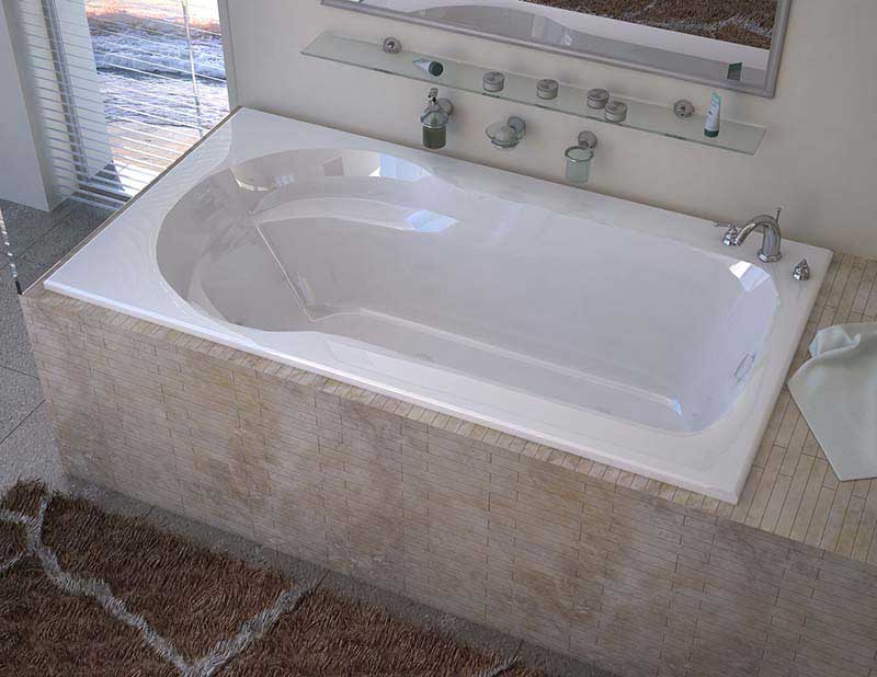 Venzi Elda 32 x 60 Rectangular Soaking Bathtub with Reversible Drain By Atlantis