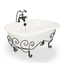 American Bath Factory Melinda Nuevo 60" Bisque AcraStone Package