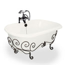 American Bath Factory Melinda Nuevo 60" Bisque AcraStone Package
