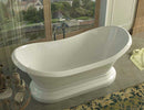 Venzi Midas 34 x 71 x 18 Oval Freestanding Soaker Bathtub with Center Drain By Atlantis