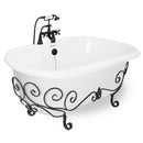 American Bath Factory Celine Nuevo 70" White AcraStone Package