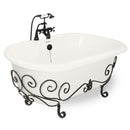 American Bath Factory Celine Nuevo 70" Bisque AcraStone Package