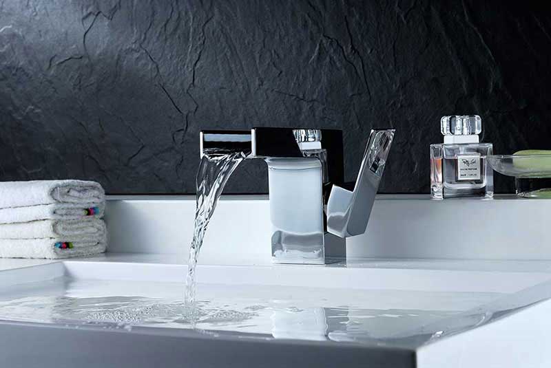 Anzzi Zhona Single Handle Bathroom Sink Faucet in Polished Chrome 4