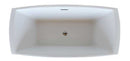 Anzzi Arthur 5.6 ft. Acrylic Freestanding Non-Whirlpool Bathtub in White and Kros Series Faucet in Chrome 3