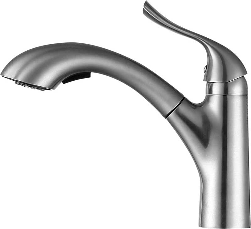 Anzzi Navona Single-Handle Pull-Out Sprayer Kitchen Faucet in Brushed Nickel KF-AZ206BN 21