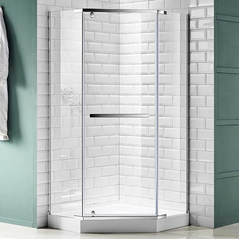 Anzzi Castle Series 49 in. x 72 in. Semi-Frameless Shower Door with TSUNAMI GUARD in Polished Chrome SD-AZ056-01CH 2