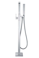 Anzzi Victoria 2-Handle Claw Foot Tub Faucet with Hand Shower in Polished Chrome FS-AZ0031CH 16