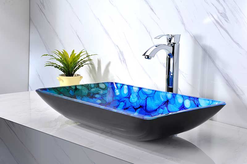 Anzzi Avao Series Deco-Glass Vessel Sink in Lustrous Blue LS-AZ8096 2