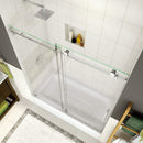 Aston Coraline 56 in. to 60 in. x 60 in. Frameless Sliding Tub Door in Stainless Steel 2