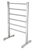 Anzzi Riposte Series 6-Bar Stainless Steel Floor Mounted Electric Towel Warmer Rack-Brushed Nickel TW-AZ102BN