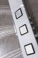 Anzzi Leopard 60 in. 3-Jetted Full Body Shower Panel with Heavy Rain Shower and Spray Wand in White SP-AZ032 11