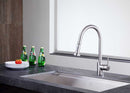 Anzzi Tycho Single-Handle Pull-Out Sprayer Kitchen Faucet in Brushed Nickel KF-AZ213BN 3