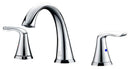 Anzzi Symphony Series 2-Handle Bathroom Sink Faucet in Polished Chrome