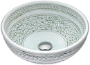 Anzzi Cadence Series Vessel Sink in Décor White LS-AZ185