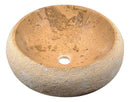 Anzzi Leopards Ash Vessel Sink in Classic Cream Marble
