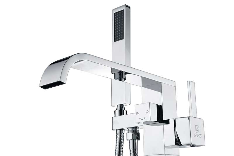 Anzzi Angel 2-Handle Claw Foot Tub Faucet with Hand Shower in Polished Chrome FS-AZ0044CH 14