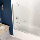 Anzzi Myth 34 in. x 58 in. Frameless Tub Door with TSUNAMI GUARD in Brushed Nickel SD-AZ053-01BN 5