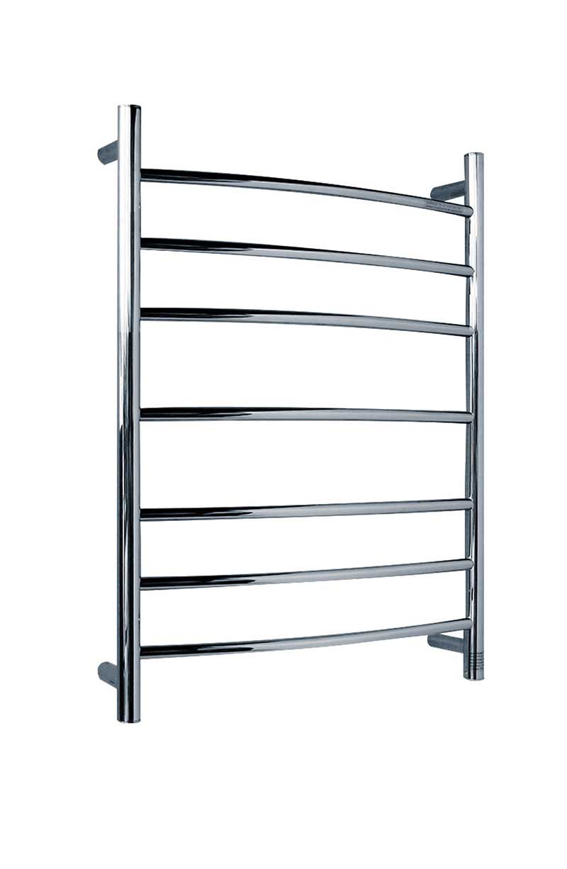 Anzzi Gown 7-Bar Stainless Steel Wall Mounted Electric Towel Warmer Rack in Polished Chrome