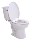 Anzzi Kame 2-piece 1.28 GPF Single Flush Elongated Toilet in White