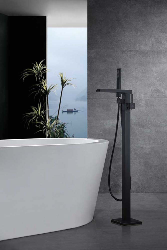 Anzzi Union Series Freestanding Bathtub Faucet in Oil Rubbed Bronze FS-AZ0059ORB 2