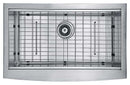Anzzi Aegis Farmhouse Stainless Steel 33 in. 0-Hole Single Bowl Kitchen Sink with Cutting Board and Colander K-AZ3320-1Ac 6