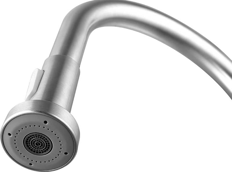 Anzzi Tycho Single-Handle Pull-Out Sprayer Kitchen Faucet in Brushed Nickel KF-AZ213BN 15
