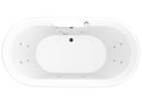 Anzzi Sofi 5.6 ft. Center Drain Whirlpool and Air Bath Tub in White FT-AZ201 6
