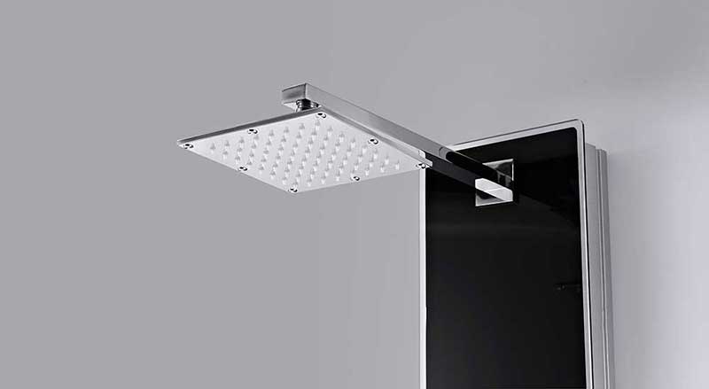 Anzzi LLANO Series 60 in. Full Body Shower Panel System with Heavy Rain Shower and Spray Wand in Black 2