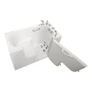 Ella Wheelchair Transfer 30"x60" Acrylic Air and Hydro Massage Walk-In Bathtub with Right Outward Swing Door, 5 Piece Fast Fill Faucet, 2" Dual Drain 4