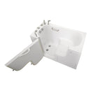 Ella Wheelchair Transfer 30"x60" Acrylic Soaking Walk-In-Bathtub, Left Outward Swing Door, Heated Seat,  5 Piece Fast Fill Faucet, 2" Dual Drain 4