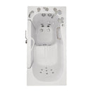 Ella Wheelchair Transfer 30"x60" Acrylic Hydro Massage Walk-In Bathtub with Left Outward Swing Door, Heated Seat, 5 Piece Fast Fill Faucet, 2" Dual Drain 5