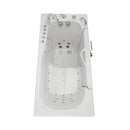 Ella Wheelchair Transfer 30"x60" Acrylic Hydro Massage Walk-In Bathtub with Right Outward Swing Door, Heated Seat, 5 Piece Fast Fill Faucet, 2" Dual Drain 6