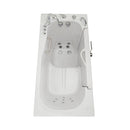 Ella Wheelchair Transfer 30"x60" Acrylic Air and Hydro Massage and Heated Seat Walk-In Bathtub with Right Outward Swing Door, 5 Piece Fast Fill Faucet, 2" Dual Drain 6