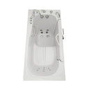 Ella Wheelchair Transfer 30"x60" Acrylic Air and Hydro Massage Walk-In Bathtub with Right Outward Swing Door, 5 Piece Fast Fill Faucet, 2" Dual Drain 6