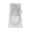 Ella Wheelchair Transfer 30"x60" Acrylic Soaking Walk-In-Bathtub, Right Outward Swing Door, Heated Seat,  5 Piece Fast Fill Faucet, 2" Dual Drain 6
