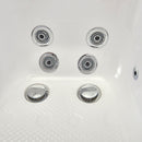 Ella Wheelchair Transfer 30"x60" Acrylic Hydro Massage Walk-In Bathtub with Left Outward Swing Door, 5 Piece Fast Fill Faucet, 2" Dual Drain 7