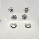 Ella Wheelchair Transfer 30"x60" Acrylic Air and Hydro Massage Walk-In Bathtub with Right Outward Swing Door, 5 Piece Fast Fill Faucet, 2" Dual Drain 7